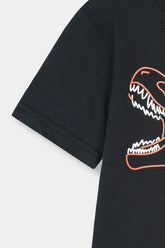 Boys Black Dinosaur Tee